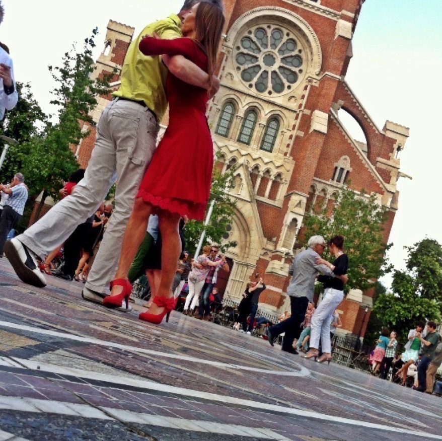 Tango aan de Kerk dansen sfeer